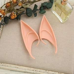 Realistic pointed elf ears in skin tone for cosplay and Halloween prop photography