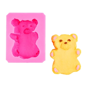 Süße Bär Silikonform Für DIY Kuchen Schokolade Backen Epoxidharz Gießen Aromatherapie Kerzen Herstellung Kawaii Tierform