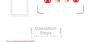 Detailed guide showing operation steps for Valentine red heart press-on nails application