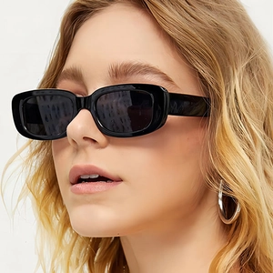 Vintage Rectangular Sunglasses UV400 Protection PC Frame Small Square Lens Retro Fashion Eyewear For Women Men
