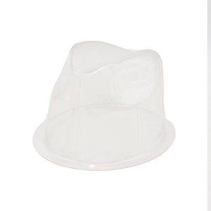 Clear plastic hat insert for fedora shape support and shipping protection
