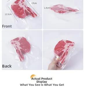 Dettaglio fronte e retro del modello di bistecca tomahawk realistica sottovuoto