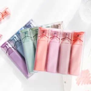 Rose Nebula Textmarker Set mit vier verschiedenen Pastellfarben für Schule und Büro