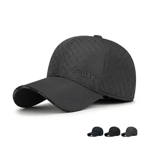 Cappello Da Baseball Invernale Da Uomo Foderato In Pile Caldo Con Paraorecchie Trapuntato Antivento Sport All'Aperto