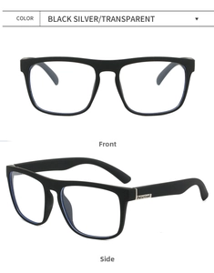 Front and side view of matte black polarized sunglasses with silver metal temple details