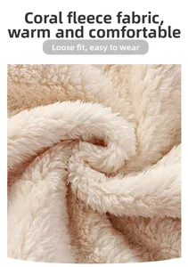 Detail of premium coral fleece fabric texture for warm winter baby jumpsuit