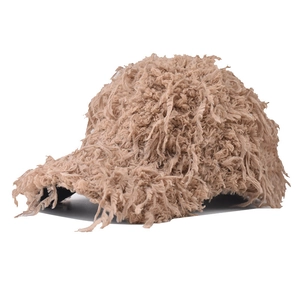 Casquette De Baseball En Fausse Fourrure Hirsute Bonnet D'Hiver Chaud En Peluche Longue Unisexe Mode Extérieure Texture Floue