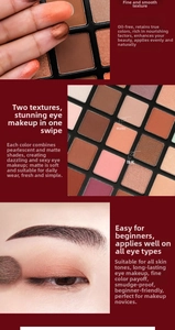 Detailed view of 25-color eyeshadow palette showing shimmer textures and matte eye makeup