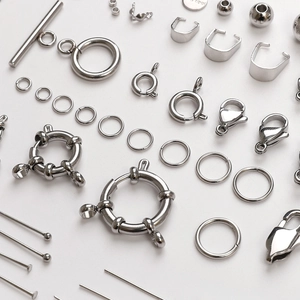 High quality stainless steel lobster clasps and jump rings set for DIY jewelry making