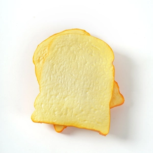 Tranches de pain de mie artificielles en PU à rebond lent avec texture réaliste