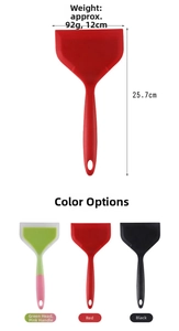 Spatule en silicone pour tamagoyaki de 25,7cm de long et 12cm de large vue détaillée
