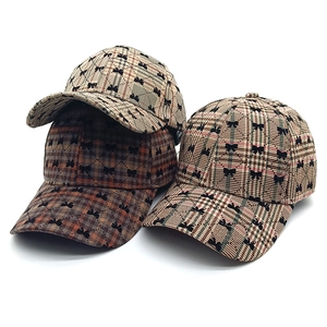 Cappello Da Baseball A Quadri Poliestere Protezione Solare Motivo Fiocco Dolce Stile Coreano Donne Regolabile