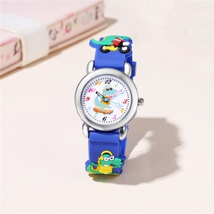 Cartoon Dinosaur Pattern Children's Watch For Boys Girls Students Sport Quartz Watch Plastic Strap Cute Wrist Watch Gift