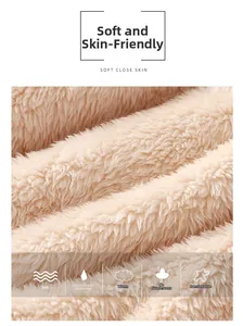 Gros plan sur la texture du tissu en peluche doux pour pyjamas chauds pour enfants