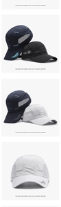 Detailansicht der schnelltrocknenden Baseballkappen mit Mesh und Sport-Logo