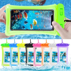 Universal Waterproof Phone Pouch PVC Diving Swimming Mobile Case With Lanyard For Underwater Photo Touchscreen Functional Cover