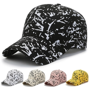 Casquette De Baseball À Motif Graffiti En Polyester Protection Solaire Streetwear De Plein Air Chapeau Sport Réglable Unisexe
