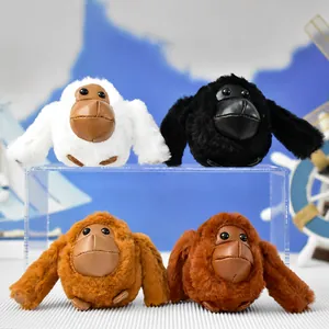 Simpatico Ciondolo in Peluche di Gorilla Scimmia di Peluche Portachiavi Morbida Bambola di Gorilla Decorazione Borsa Regalo Per Donna Uomo