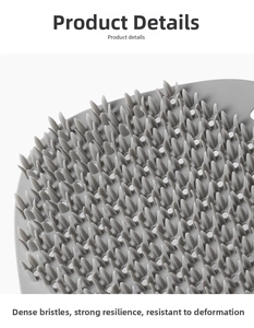 Macro detail of dense and flexible silicone bristles for effective multi-purpose cleaning