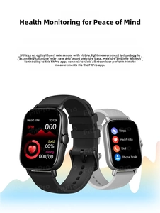 Detail view of Y13 smartwatch interface showing heart rate and health tracking features.