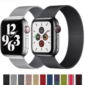 Milanese Loop Watch Strap Mesh Stainless Steel Magnetic Clasp Breathable Adjustable Metal Replacement Band