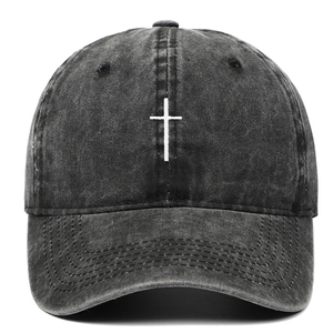 Vintage Baseballkappe Aus Gewaschener Baumwolle Mit Kreuzstickerei Verstellbar Retro Sonnenhut Für Damen Und Herren
