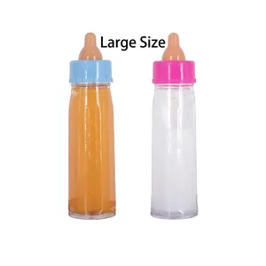 Magic liquid disappearing milk and juice bottle toy set with scale markings in large size