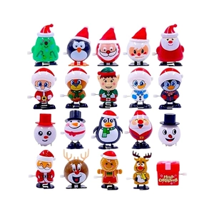 Collection of 20 assorted Christmas wind-up toys including Santa Snowman and Reindeer
