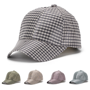 Κλασικό Καπέλο Μπέιζμπολ Καρό Gingham για Άνδρες Γυναίκες Ρυθμιζόμενο Ηλιακή Προστασία Casual Μόδα Αθλητικό