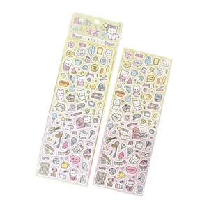 Cute Korean style cartoon bear stickers for DIY journal and scrapbook decoration