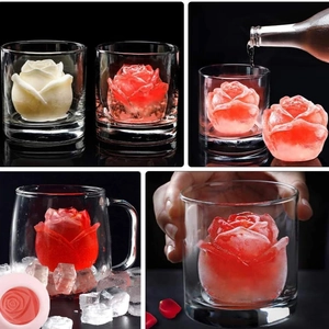 3D-Rosen Silikonform für florale Eiswürfel und handgefertigte Kerzen mit feiner Struktur