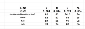 Detailed size chart for sexy PU leather mini dress including bust and waist measurements