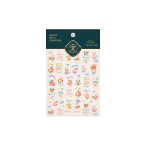 Stickers ongles lapin dessin animé avec carottes et montgolfières, design M-1136