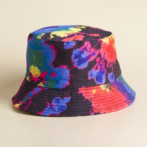 Bunter Batik Graffiti Anglerhut für Sonnenschutz mit doppelseitigem Design