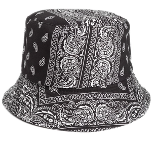 Wendbarer Fischerhut mit Paisley-Muster und Sonnenschutz für Damen und Herren