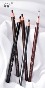 Detailed shot of 1818 pull-string eyebrow pencils in black, brown and gray shades