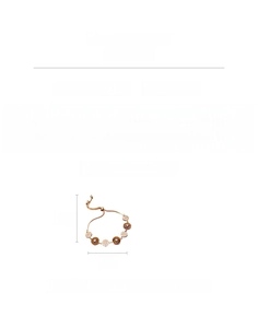 Vue détaillée du bracelet en œil de tigre plaqué or 18 carats avec chaîne ajustable