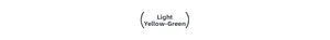 Detail specification showing the light yellow green color swatch for yoga fitness apparel