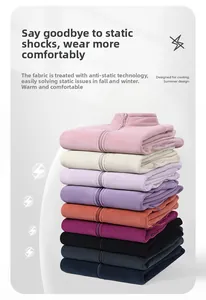 Macro view of multi-color fleece jacket stack showing anti-static fleece texture