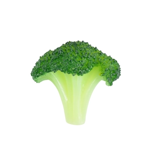 Realistic artificial broccoli PVC model pendant with natural green gradient and texture