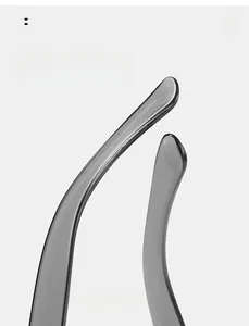 Detail of ergonomic curved temple tips in translucent grey for comfortable eyewear fit
