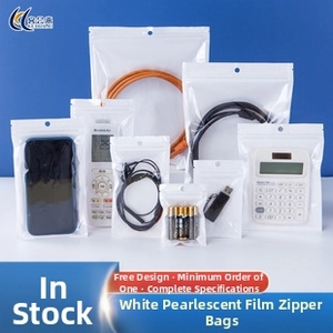 Detailed comparison of various sizes for white pearl film self-sealing ziplock bags