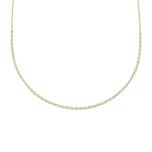 Exquisite gold S925 sterling silver necklace featuring round colorful zircon gemstones