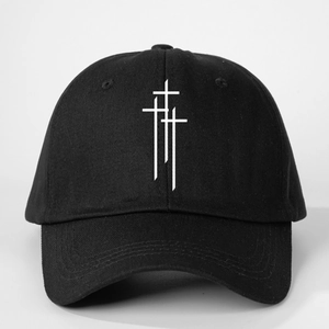 Triple Cross Print Baseball Cap Adjustable Twill Fabric Outdoor Sun Protection Casual Fashion Hat For Men Women