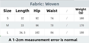 Detailed size chart for the leopard print blazer and mini skirt set with measurements