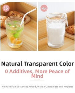 Detailed comparison of food-grade flexible straws used in vintage embossed glass cups