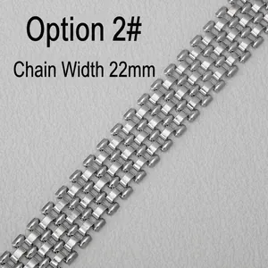 Handmade 22mm stainless steel 5-row links chain for DIY jewelry and bag accessories