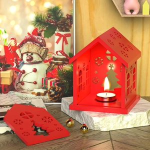 Molde de silicona para portavelas navideño y luz nocturna festiva con copos de nieve