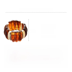 Macro detail of acrylic tortoiseshell bangle with gold metal inlay, weight 74g and size 6cm