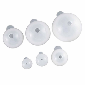 6er-Set lichtdurchlässige Silikonkugelformen in verschiedenen Größen für DIY-Harzhandwerk
